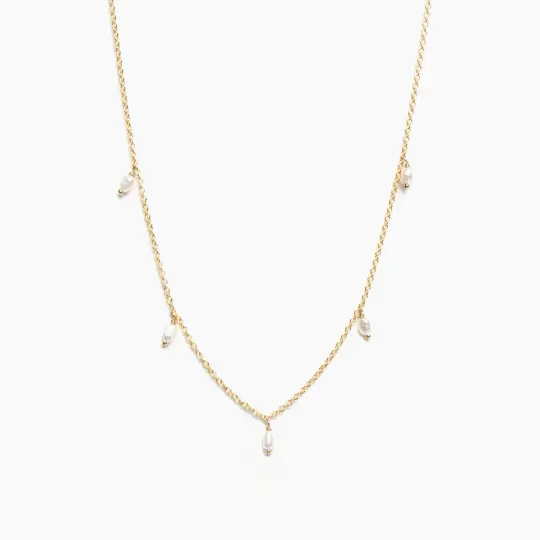 Five Small Pearl Necklace