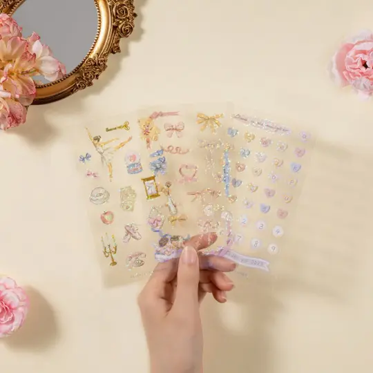 Tsuki ‘Sweet Ballet’ Limited Edition Luxury Glitter Sticker Set ☾