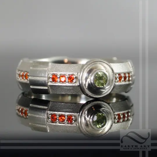 Metroid Blaster Themed Mens Ring Mens Band