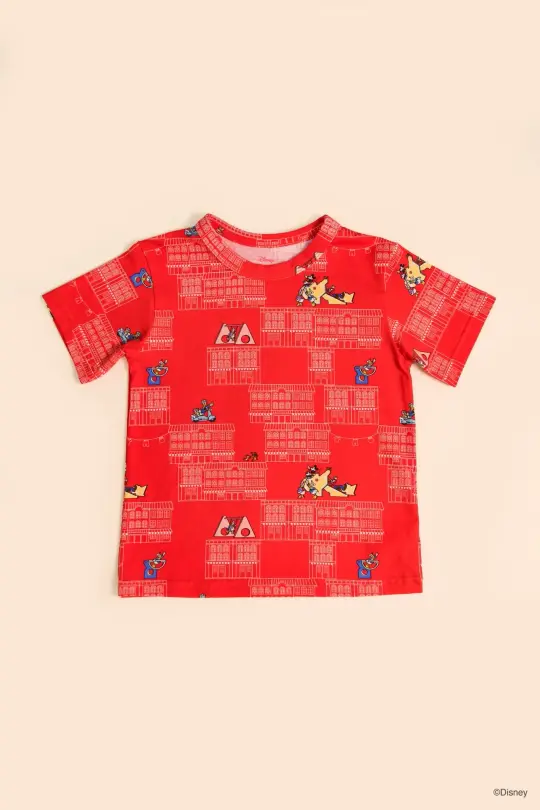 Red Mickey Shophouse Tee