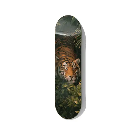 Tiger in the Jungle Wildlife Skateboard Wall Art