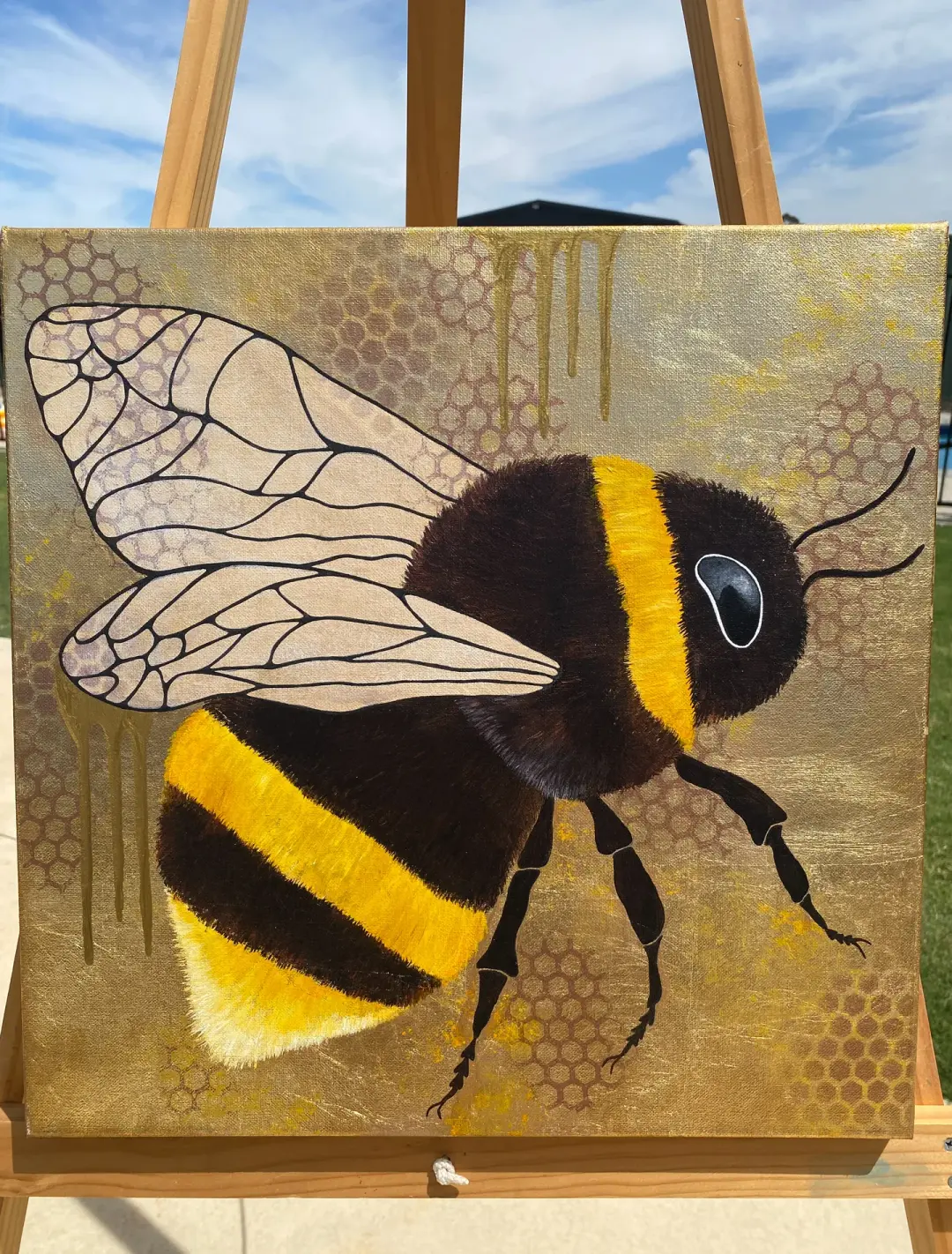 Original Painting - Daisy 46 x 46cms