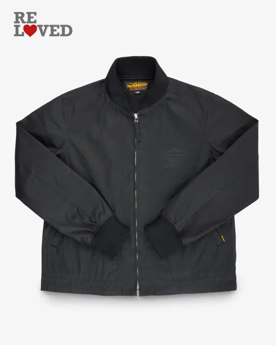 7oz Rubber Wax Coated Windbreaker - Black (IHJ-145-BLK) Tag Large