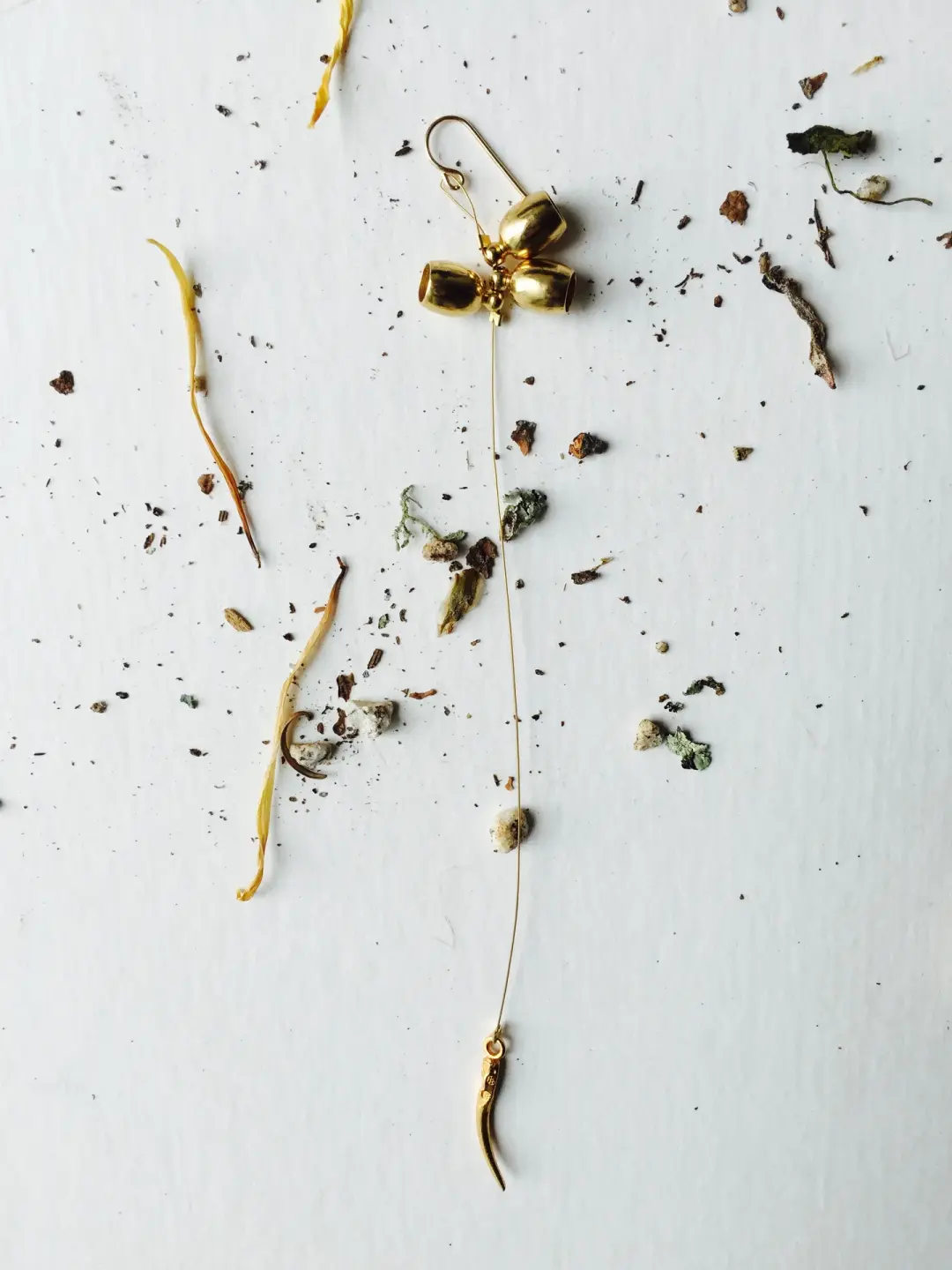 Single seed capsule Earring