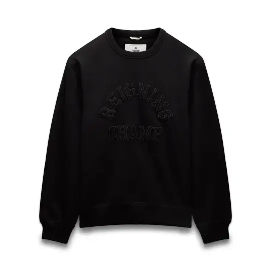 Midweight Terry Arch Logo Standard Crewneck
