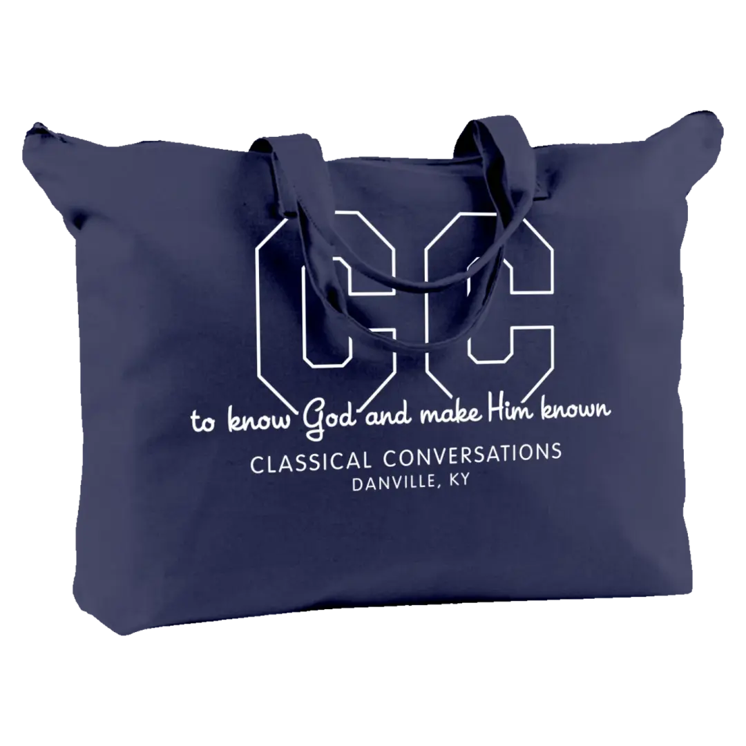 Classical Conversations BE009 Canvas Zippered Book Tote