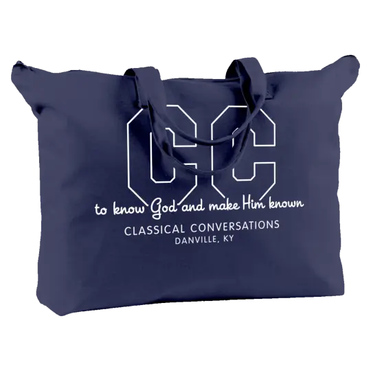 Classical Conversations BE009 Canvas Zippered Book Tote