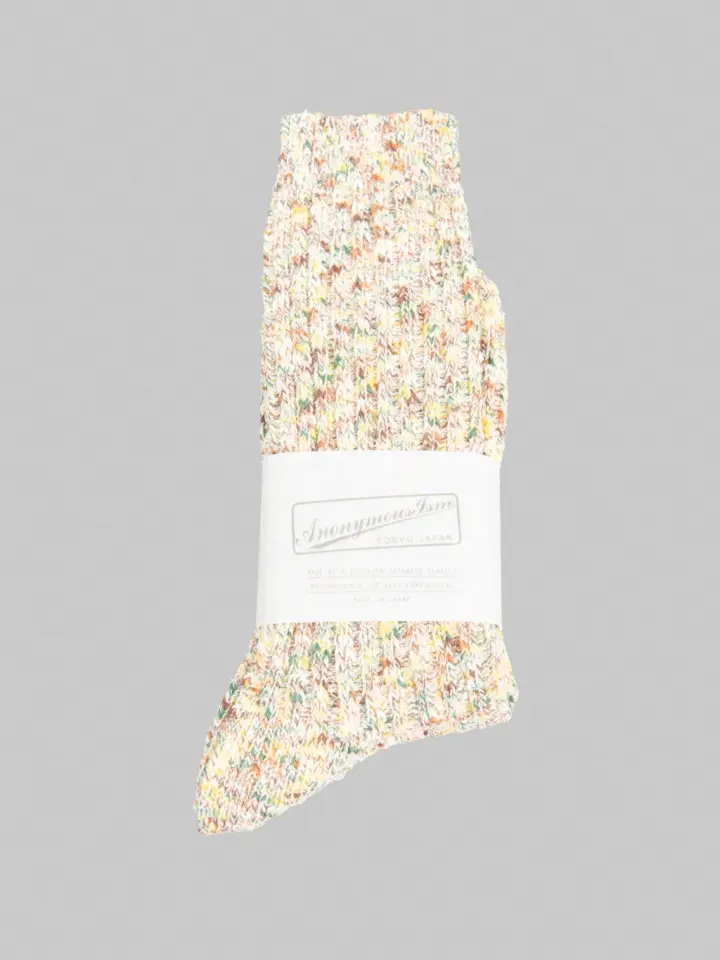 Anonymous Ism Homespan Art Yarn Crew Socks Khaki