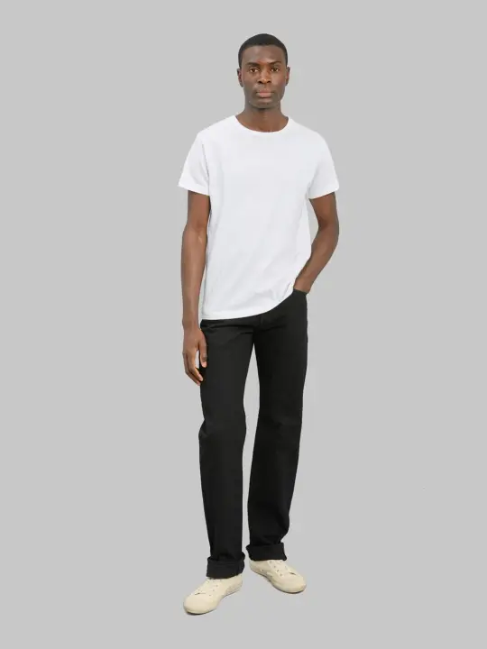 ONI Denim 288CCD-BKBK "Crushed Concrete Denim Black x Black" 15oz Kabuki  Regular Straight Jeans