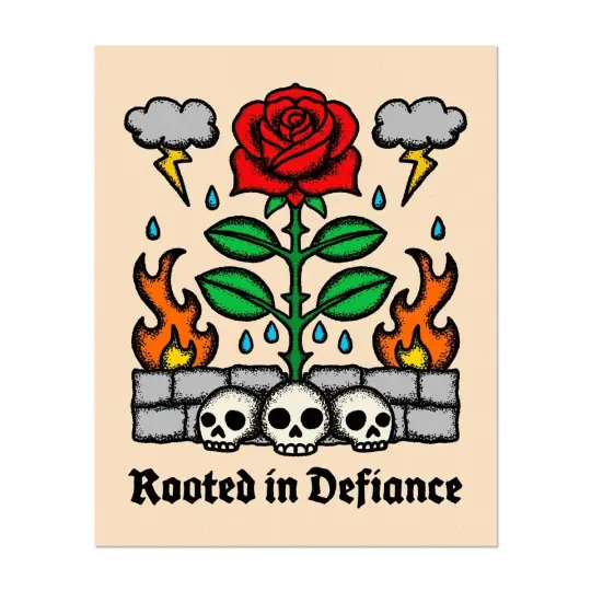 Rooted in defiance print (3 sizes available)