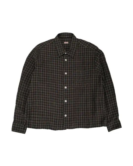 Conkers Farmer Shirt Dishcloth Linen Dusk