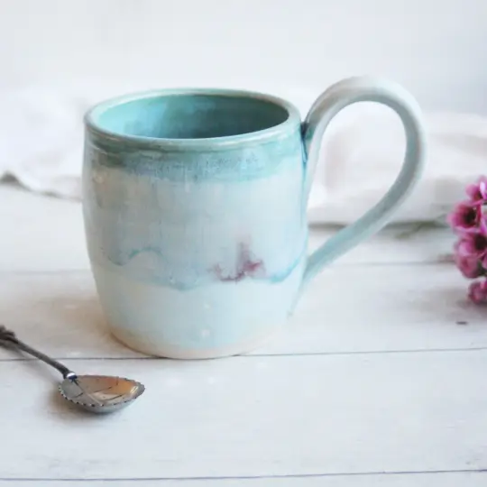 Baby Blue Cloud Ceramic Mug, 10 Ounce SECOND