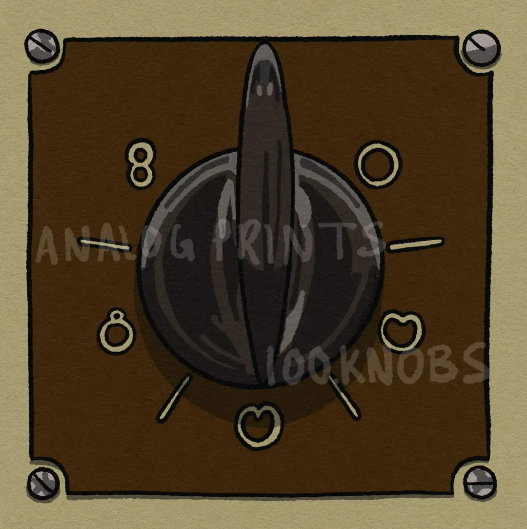 #100knobs  006/100 Pattern Selector POSTER