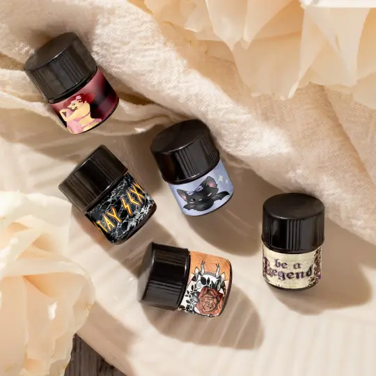 Set of five Seductive 1ml sample vials