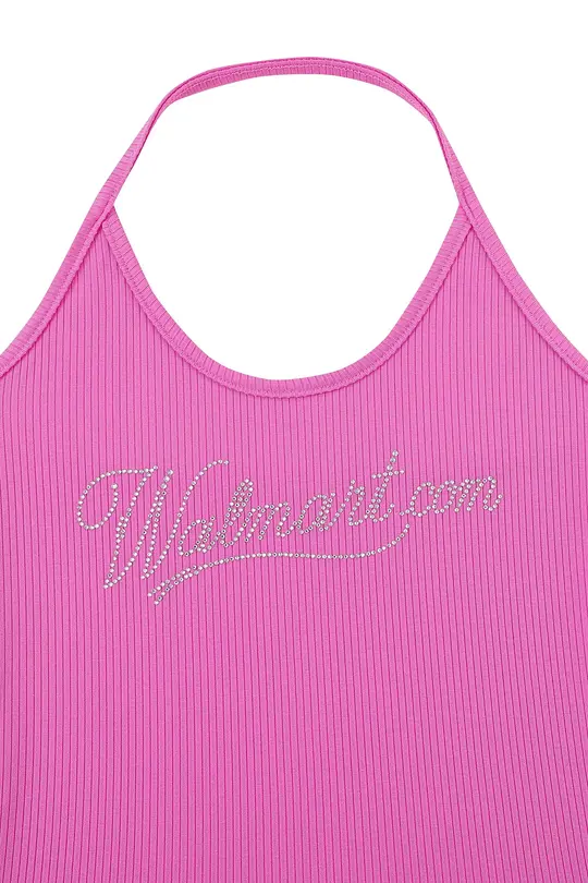 Walmart.com Tencel Rib Halter Top Pink