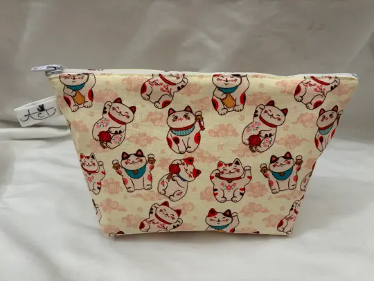 Lucky Cat Zipper Pouch