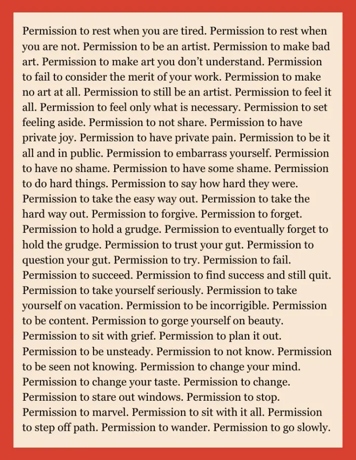 Permission Slip Printable