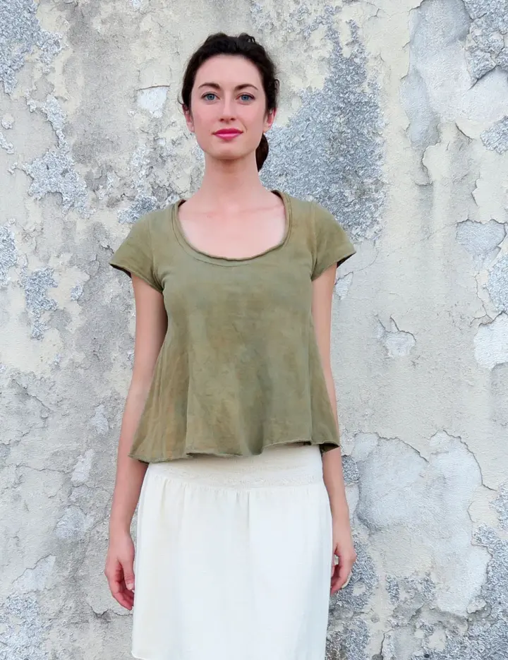 Crescent Wanderer Cropped Shirt