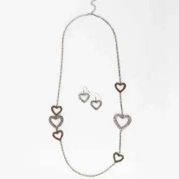 Love Never Fails Super Necklace and Earrings Set