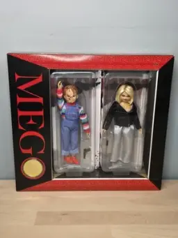 Mego Chucky and the Bride of Chucky 2 Pack  8 Inch Action Figure MIB