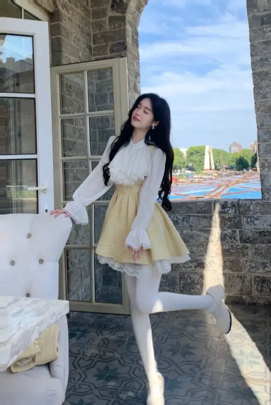 Gentle Women's Homecoming Dress White and Yellow Waist Fitted Short Prom Gown Birthday Dress RS3318