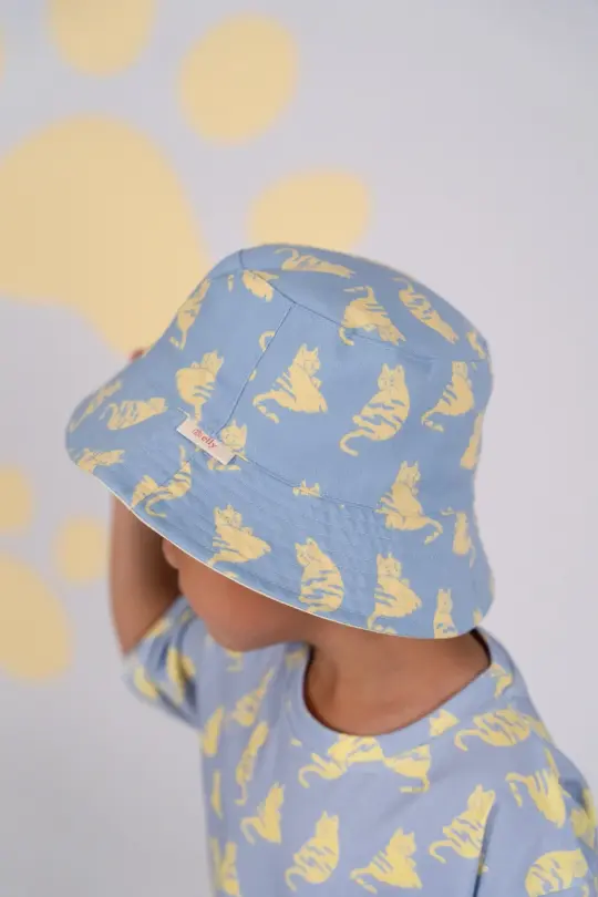 Reversible Bucket Hat - Cool Cats (Kids)