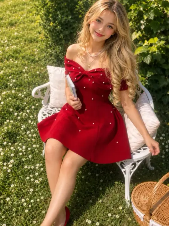 Sparkly Beaded Women's Homecoming Dress Red Corset Short Prom Dress Birthday Dress RS2807