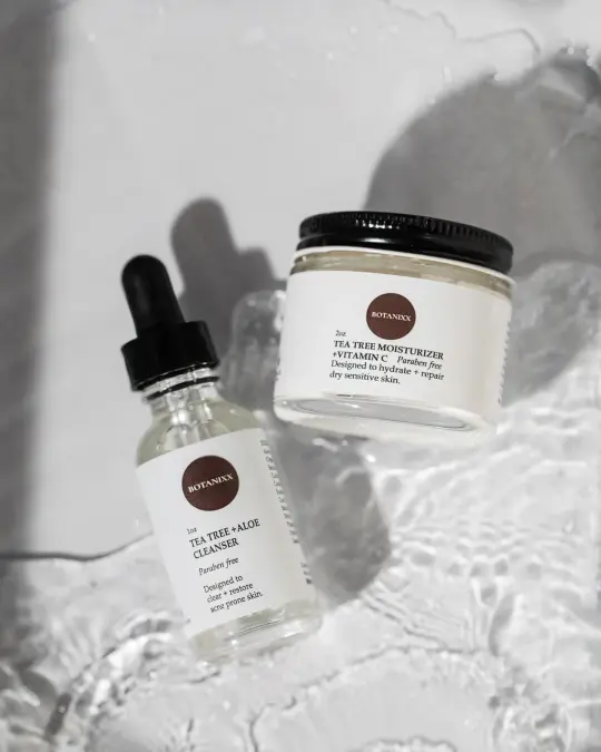 BOTANIXX TEA TREE FACIAL CLEANSER + MOISTURIZER SET