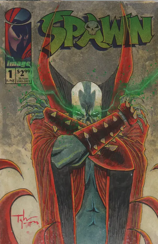 SPAWN #1 PAINTED SKETCHCOVER