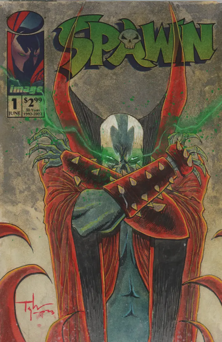 SPAWN #1 PAINTED SKETCHCOVER