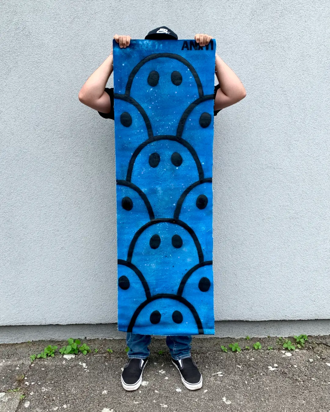 ANXTI’s “House of Anxiety” Banner Painting