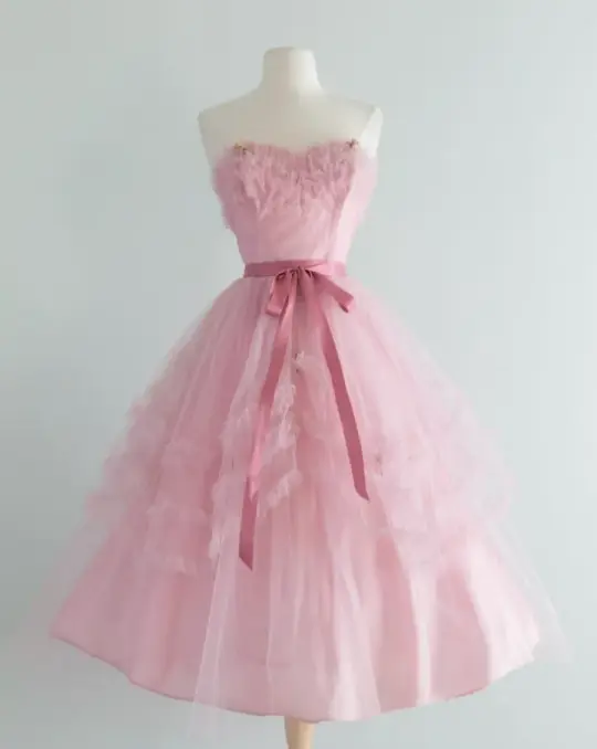 Tulle Sweet Strapless Women's Homecoming Dress Pink Corset Mini Birthday Dress RS2454