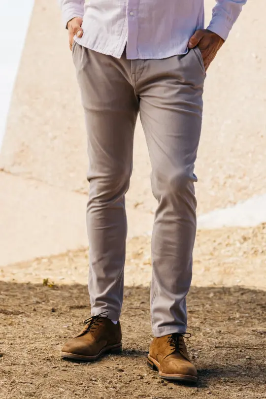 The Axe Slim Denit® Chino - Sand beige