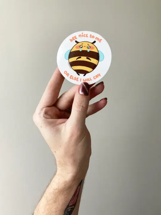 Bee Nice To Me Sticker