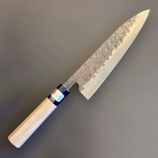 Teruyasu Fujiwara Denka Aogami Super Gyuto 180mm Wa Handle