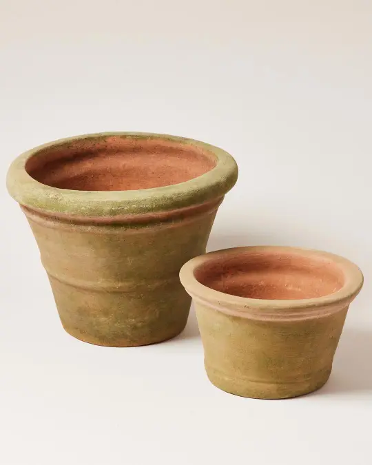 Aged Terracotta Garden Pots - Ridgeline