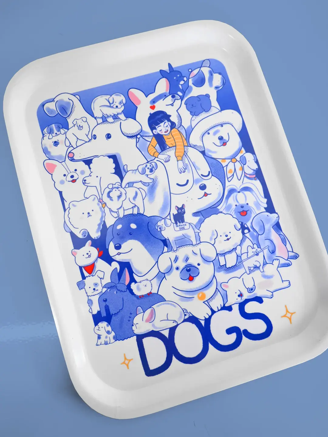 "DOGS" Catch-all tray