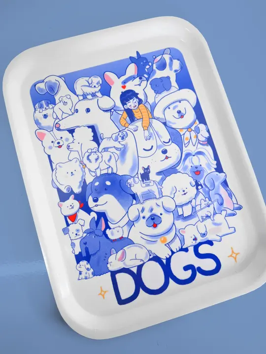 "DOGS" Catch-all tray