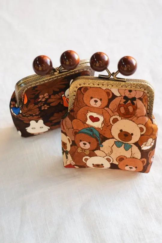 Handmade Kiss-Lock Pouch