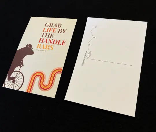 Grab Life By The Handlebars Postcard