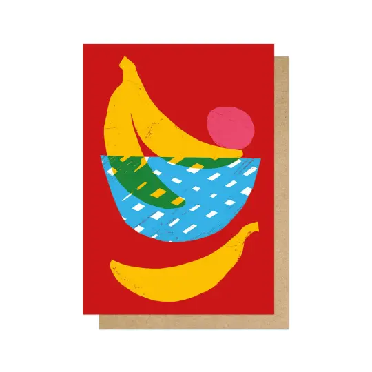Bananas Greetings Card