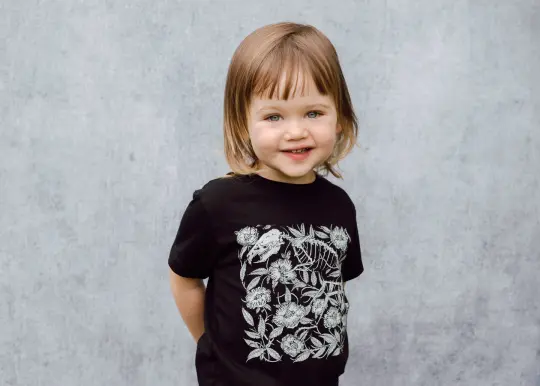 Rat and Floral Kids T-Shirt