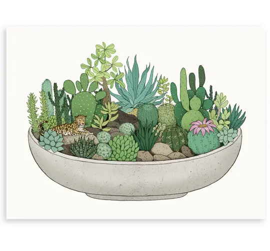 'Scandi Pot' Limited Edition Art Print