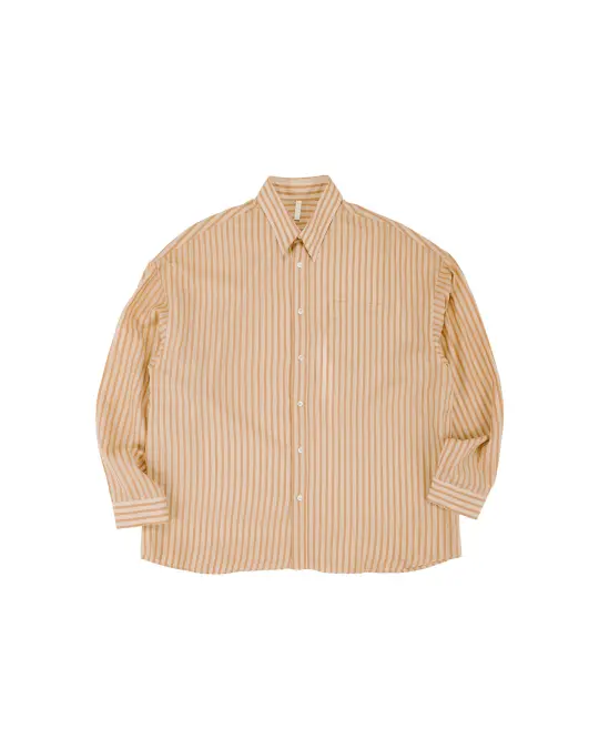 Sunflower Stable Shirt 170 Brown Stripe