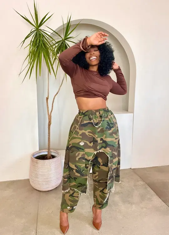 Ami Irregular Harem Pants