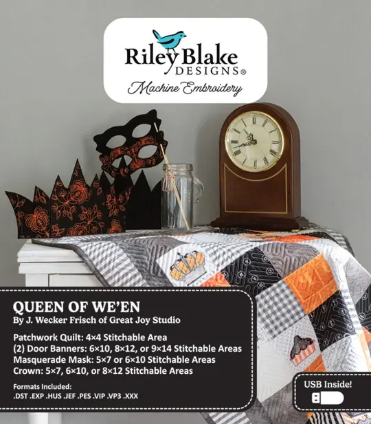 Queen of 'Ween - Machine Embroidery USB