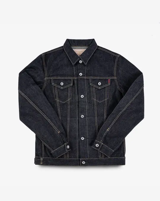 19oz Left-Hand Twill Selvedge Denim Type III Jacket - Indigo