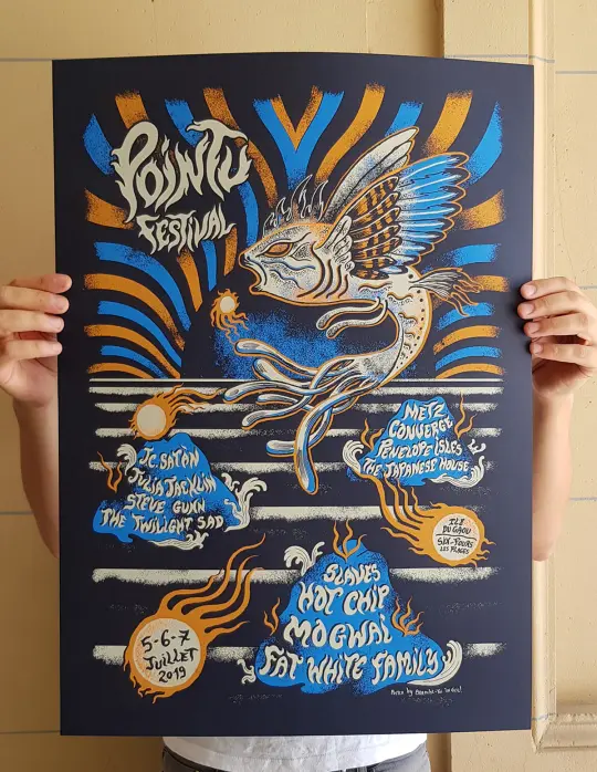 POINTU FESTIVAL (2019) screenprinted poster