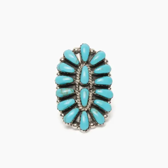 Juliana William Turquoise Navajo Ring