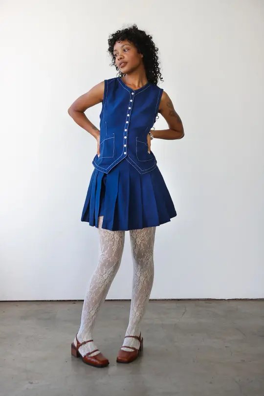 Pleated Skort